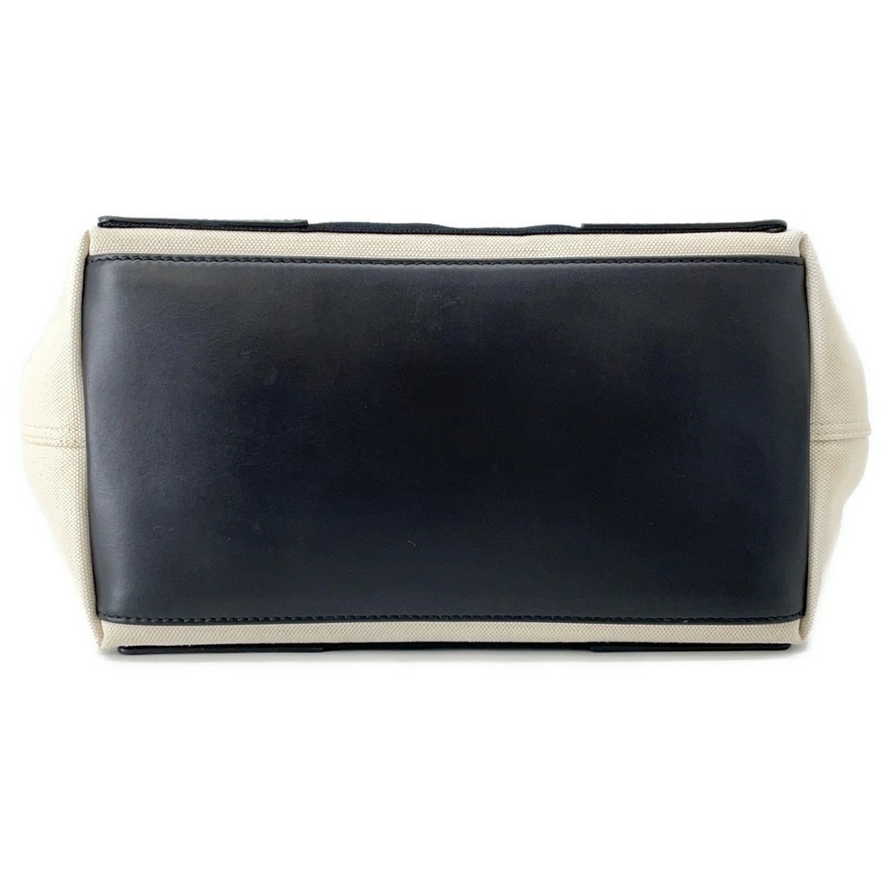 Balenciaga Tote Bag Navy Blue Cabas Clutch Black White - Picture 3 of 12
